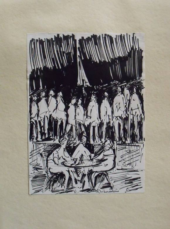 Giuseppe Tribaudino. Marker drawing or sketch. 