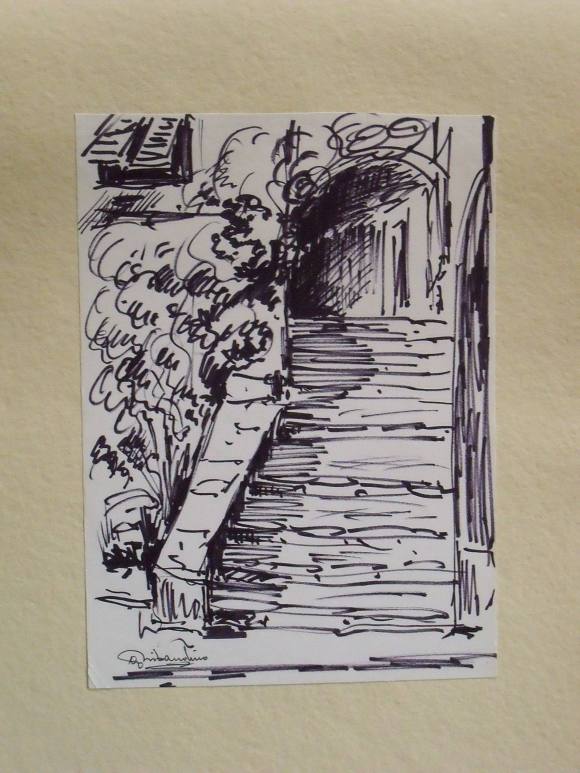Giuseppe Tribaudino. Marker drawing or sketch. 