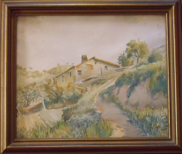 E. Coll Bonet. Watercolor on paper. 