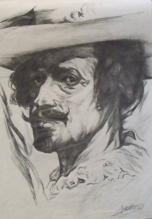 Justo Llacer. Male face 