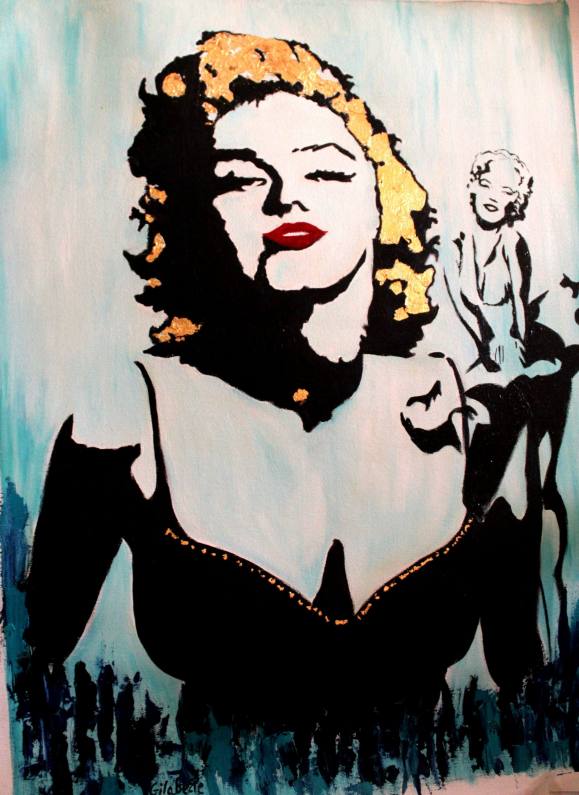 Marilyn Monroe artwork by Mercedes Gilaberte