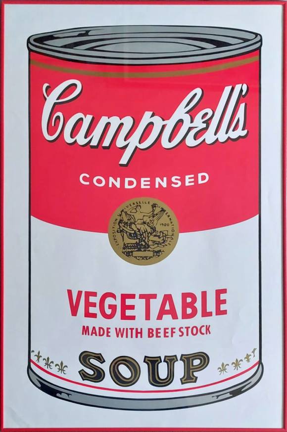 Andy Warhol: VEGETABLE. Campbell's soup.