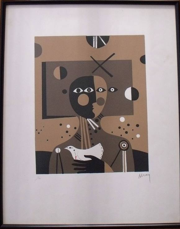 Eduard Alcoy. Hand signed lithograph. Numbered 1/75. 64x52cm.