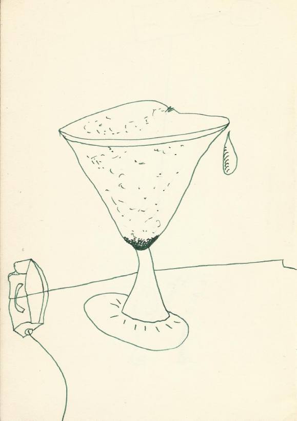 Antonio Beneyto. Ink drawing on paper. 