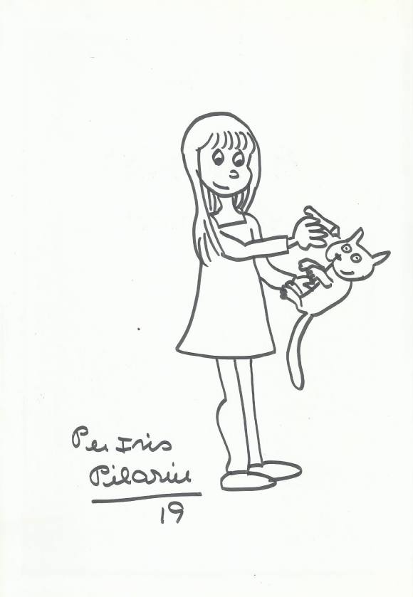 Pilarín Bayés. Ink drawing on paper 