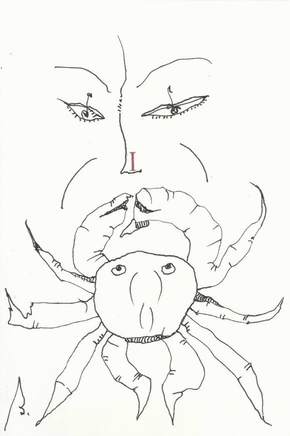Antonio Beneyto. Ink drawing on paper. 