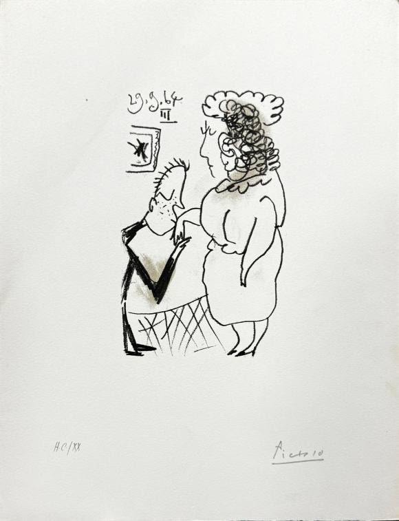 Pablo Picasso. Lithograph 