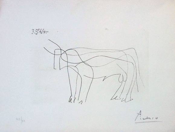 Pablo Picasso. Lithograph 