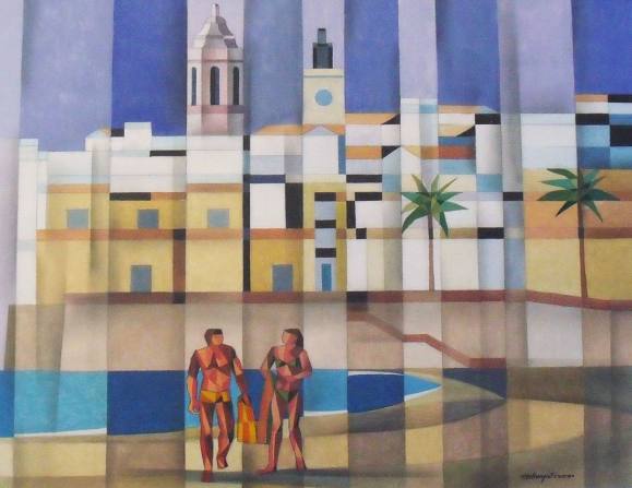 Santiago Estrany. Watercolor on paper 