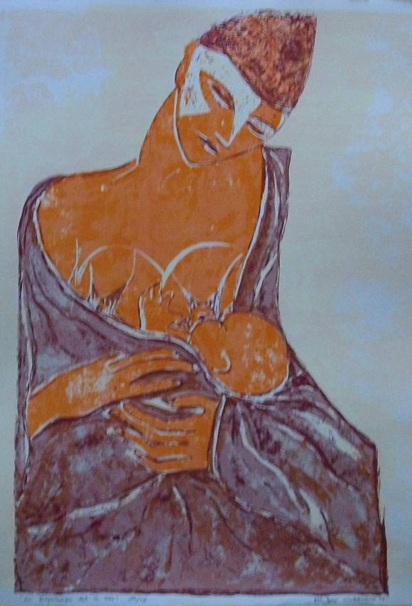 María José Carrasco. “L'esperança del segle XXI” serigraphy. 