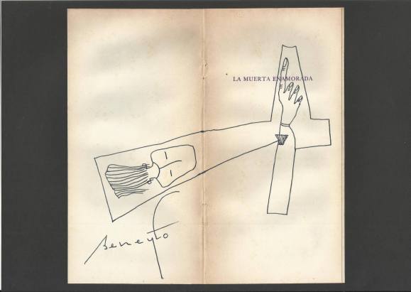 Antonio Beneyto. Ink drawing on paper. 