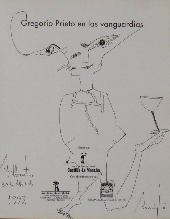 Antonio Beneyto. Ink drawing on paper. “Surrealism”. Hand-signed. Albacete. 1999. 29.5 x 23 cm.