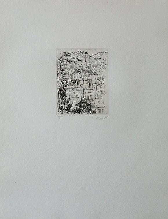 Ignasi Mundó. Engraving 
