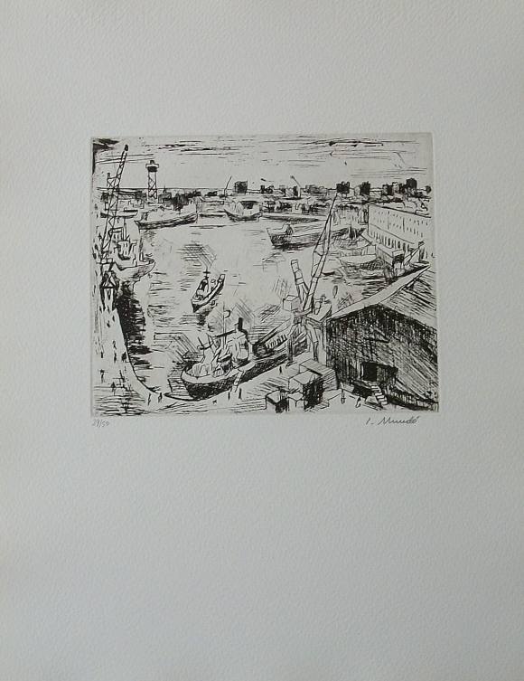 Ignasi Mundó. Etching 