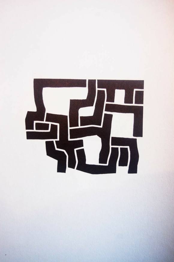 Eduardo Chillida: Original engraving Derriere le miroir - 1974