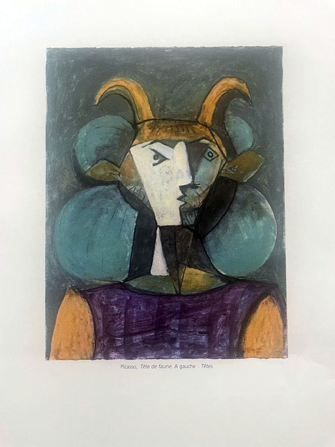 PABLO PICASSO - Head of a Faun