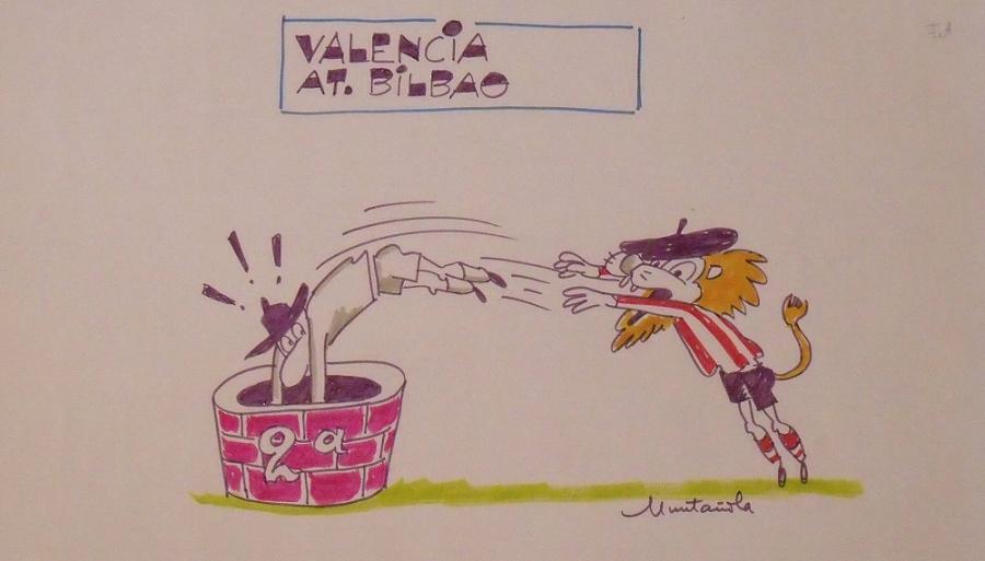 Oportunidad única: Colección de dibujos de Muntañola sobre el fútbol español